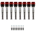 Set of 8 Ignition Coils & U-Groove Spark Plugs for Audi R8 S4 S5 S8 V8