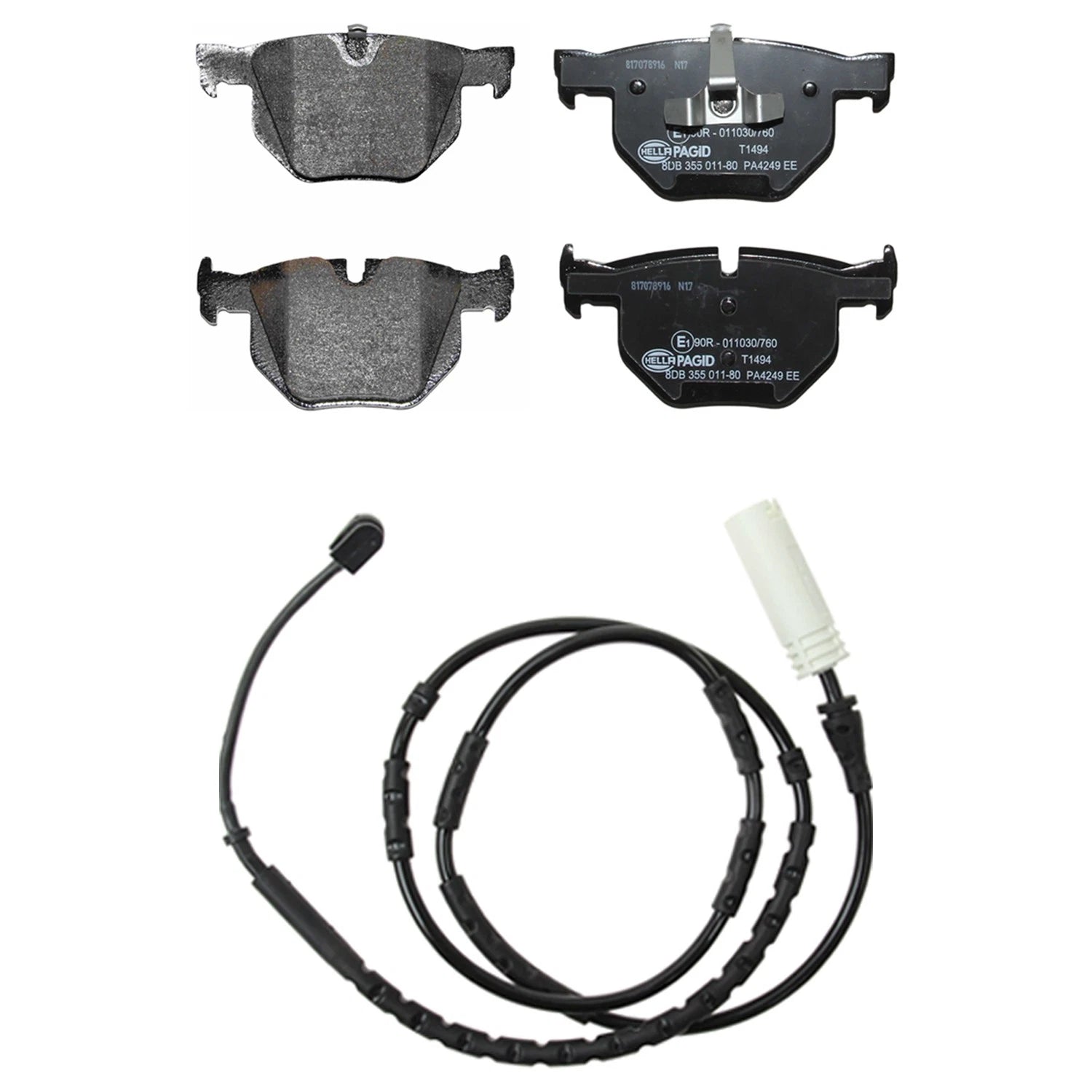 Hella Rear Low-Met Disc Brake Pad w/Sensor for BMW X1 E84 (2013–2015)