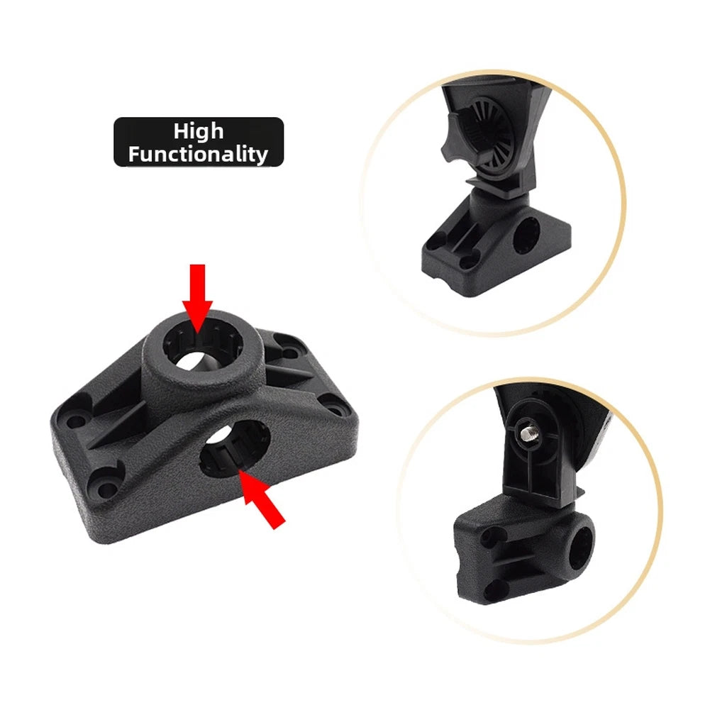 360 Degree Swivel Fishing Rod Holder Mount for Kayaks Inflatable Boats