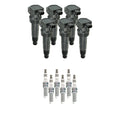 Set of 6 NGK Ignition Coils & Ruthenium Spark Plugs for Sorento Santa Fe (2011–2019)