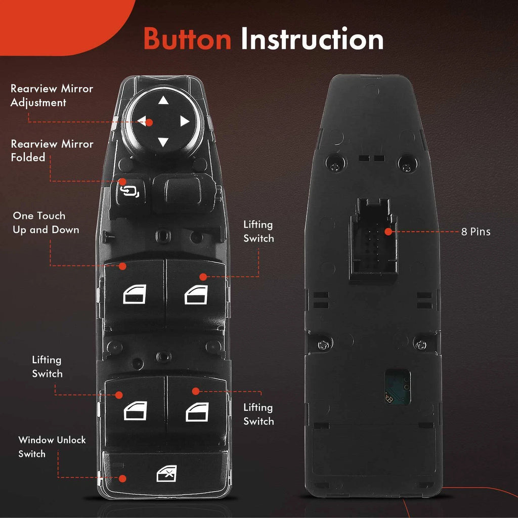 Power Window Switch with Folding Mirrors for BMW X1 (2016-2018)
