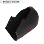 Gear Shift Knob Cover for BMW 3 Series (2004 - 2012) Black Red Faux Leather