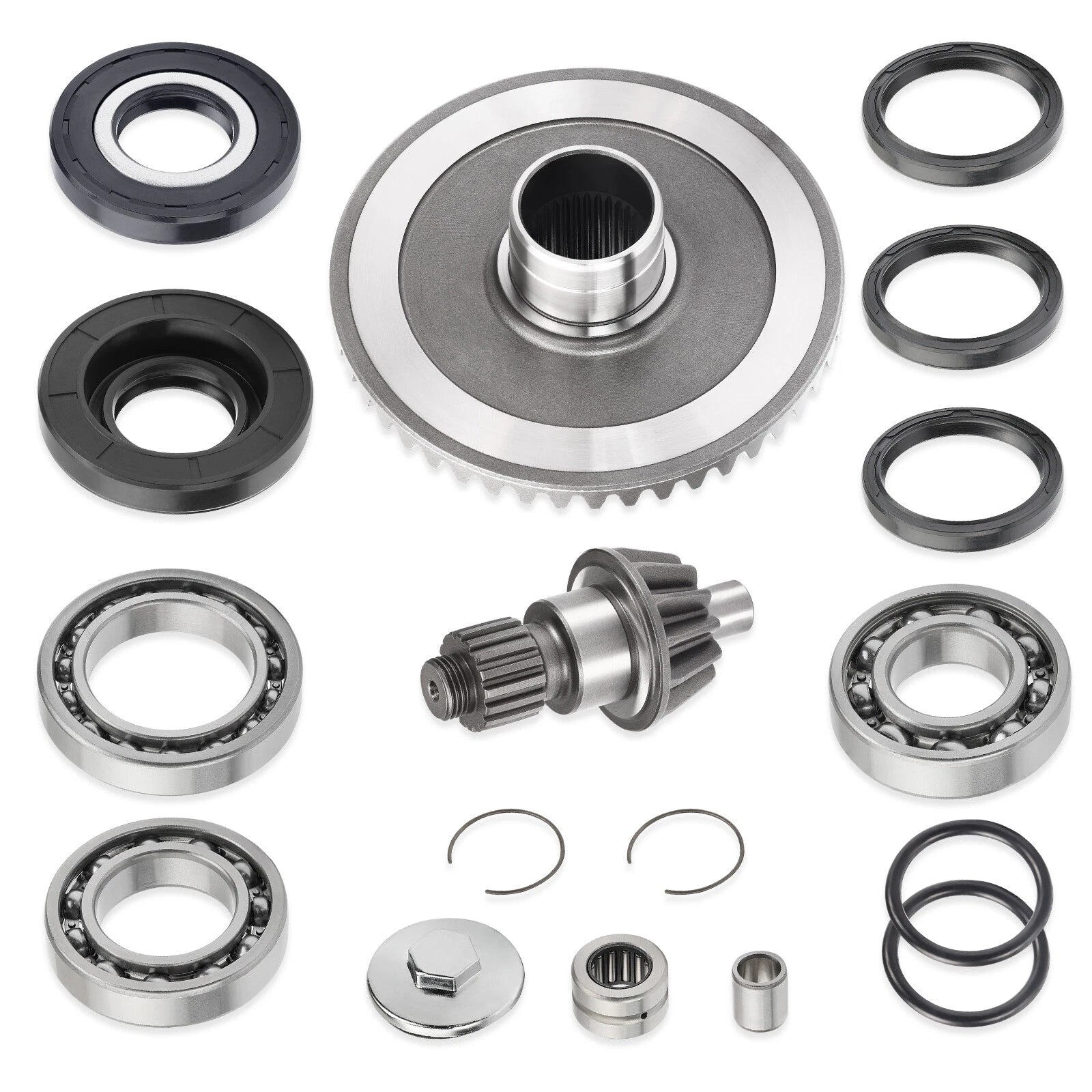Rear Differential Pinion Ring Gear Bearings Kit for Honda TRX250 (2001–2023)