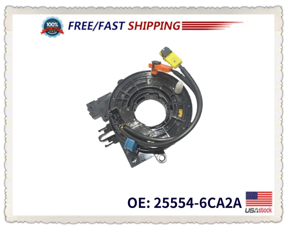 Clock Spring 25554-6CA2A for Nissan Kicks Altima (2018–2022)