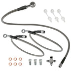3x Stainless Braided Brake Lines for Arctic Cat DVX 400 (2004–2004)