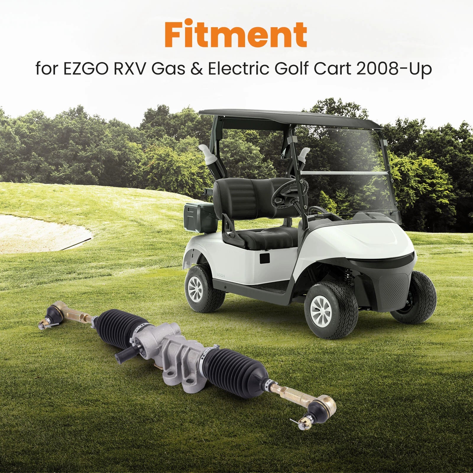 Steering Gear Box Assembly for E-Z-GO RXV Golf Carts (2008–Present) 601500 601580 618329