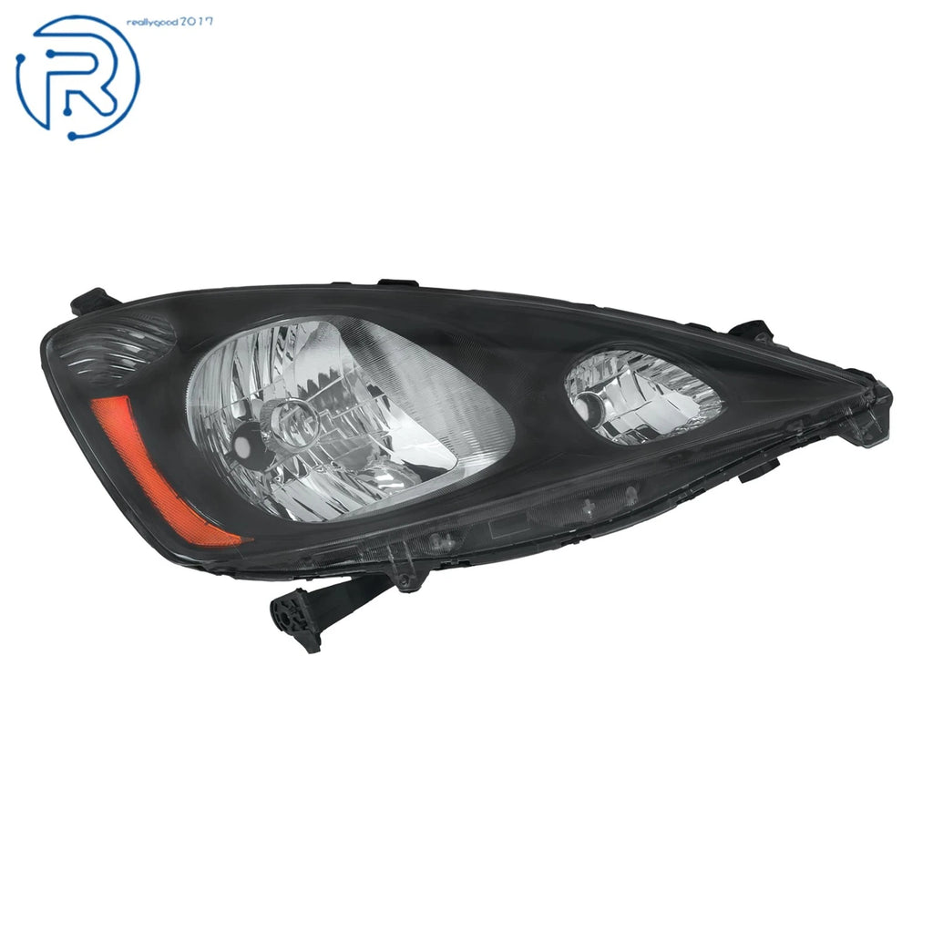 Halogen Headlights for Honda Fit 2009–2011 (Passenger Side, Black Housing)