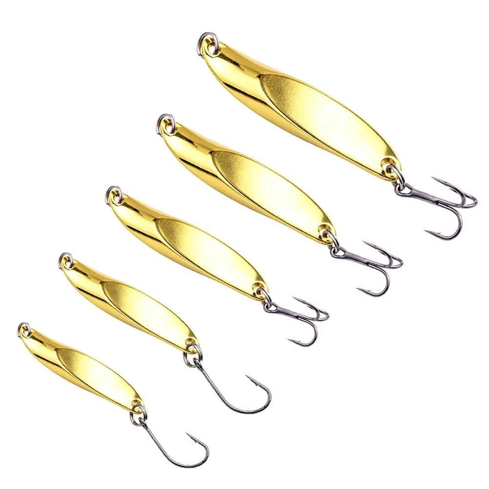 Fishing Lure Spinner Bait Set of 4 for Bass Trout (1.8cm to 6.1cm)