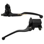 Set of 2 22mm Motorcycle 7/8" Brake Clutch Lever Master Cylinders