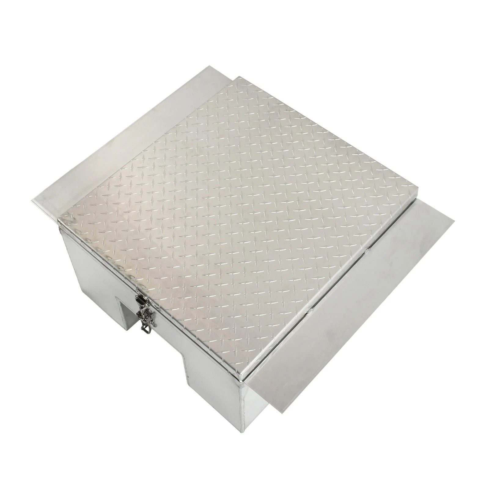Diamond Tread Aluminum In-Frame Tool Box for Trucks (22"x24"x12")