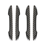 Universal Black Carbon Fiber Door Edge Protection Trim Stickers