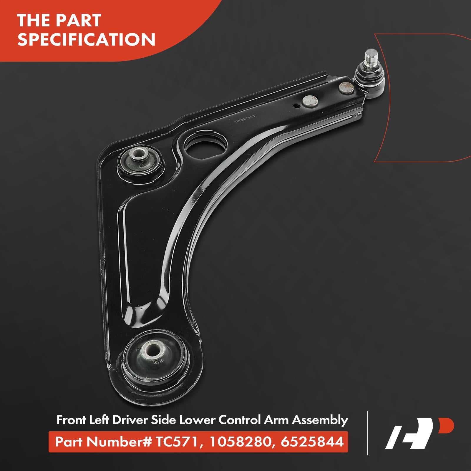 Set of 4 Front Control Arms with Ball Joints for Ford Escort (1991–1997)