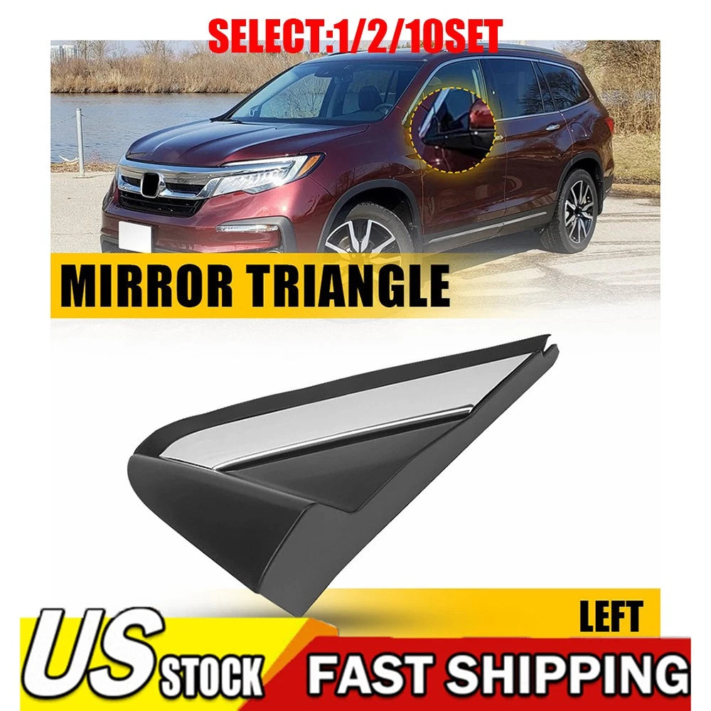 Left Side Mirror Corner Triangle Cover Trim for Honda Pilot (2016â2022)