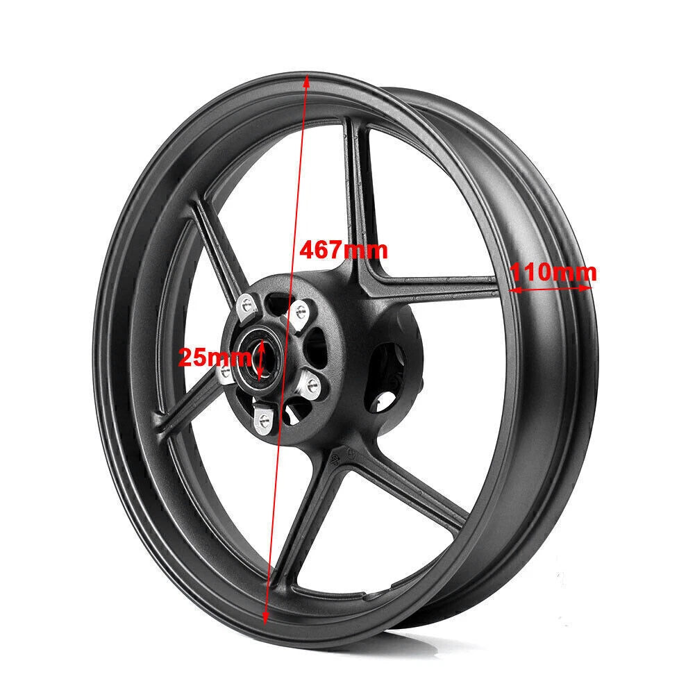 Front Wheel Rim for Kawasaki Ninja ZX10R ZX6R (2006–2010) Black