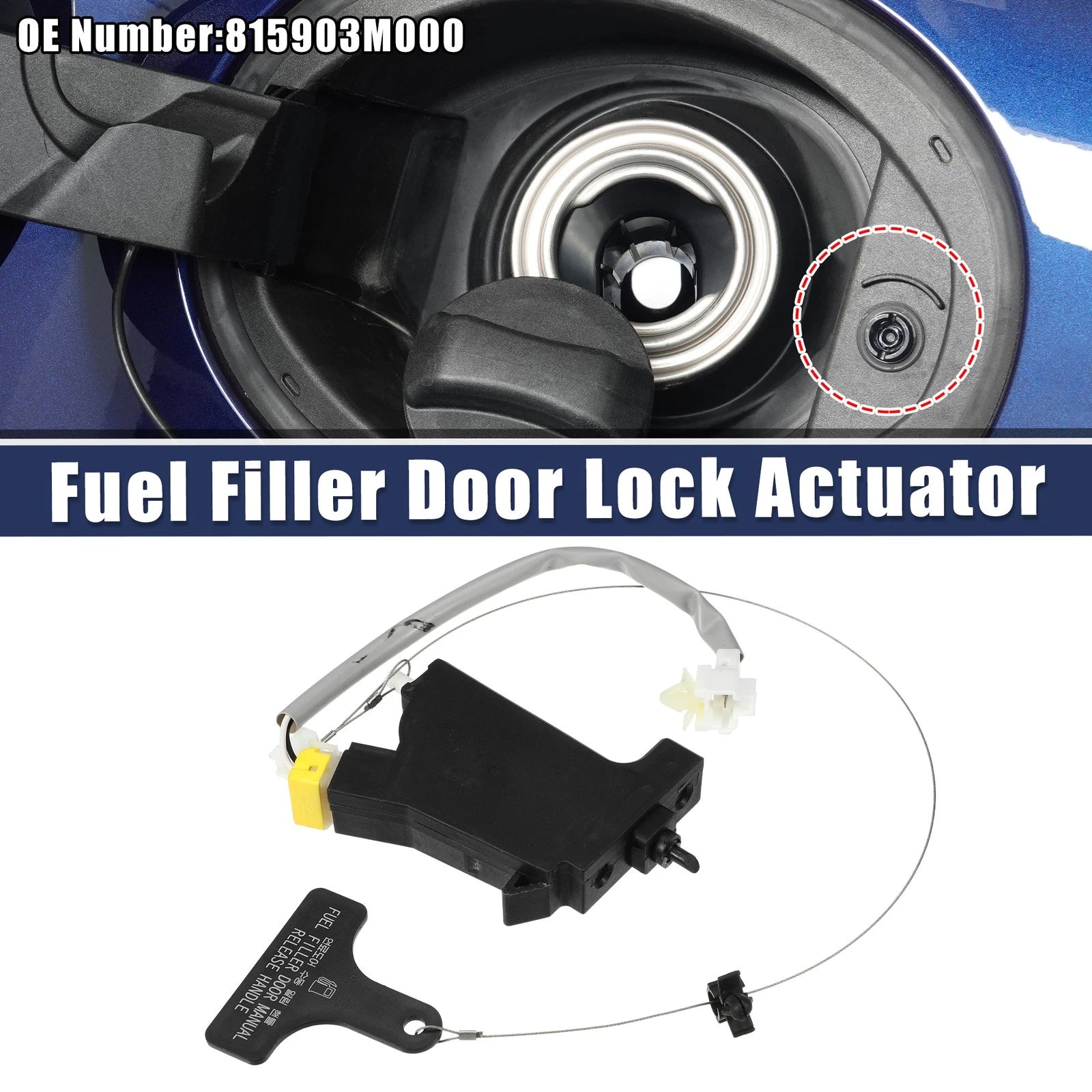 Fuel Door Lock Latch Actuator for Hyundai (2009–2014) No. 815903M000