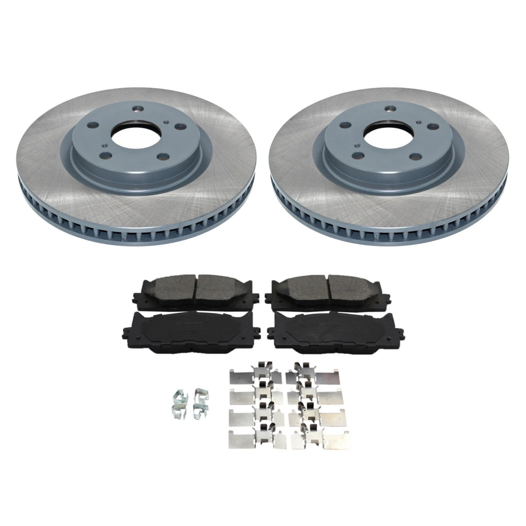 DuraGo Front Rotors & Bosch QuietCast Ceramic Brake Pads Kit for Avalon ES350 (2005–2018)