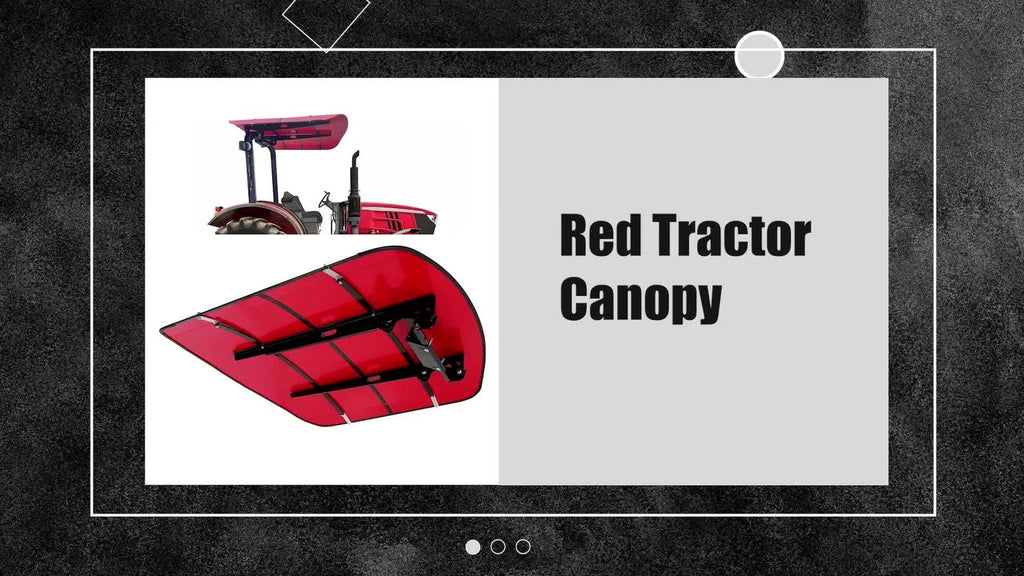 Red Tuff Top Tractor Canopy for ROPS 52" X 52" (w/ Mounting Accessories)