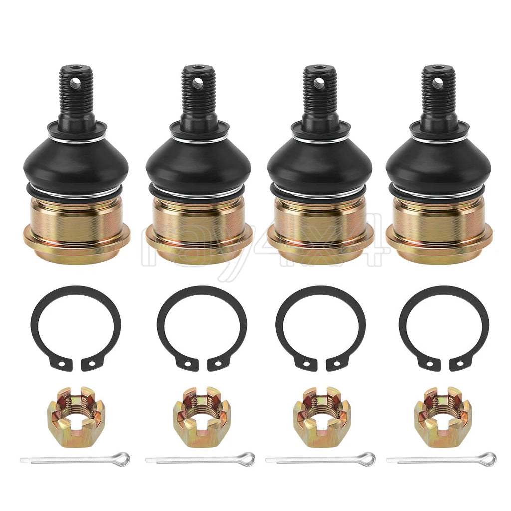 Set of 4 Upper & Lower Front Ball Joints for Yamaha Grizzly YFM 550 YFM 700 (2013–2024)
