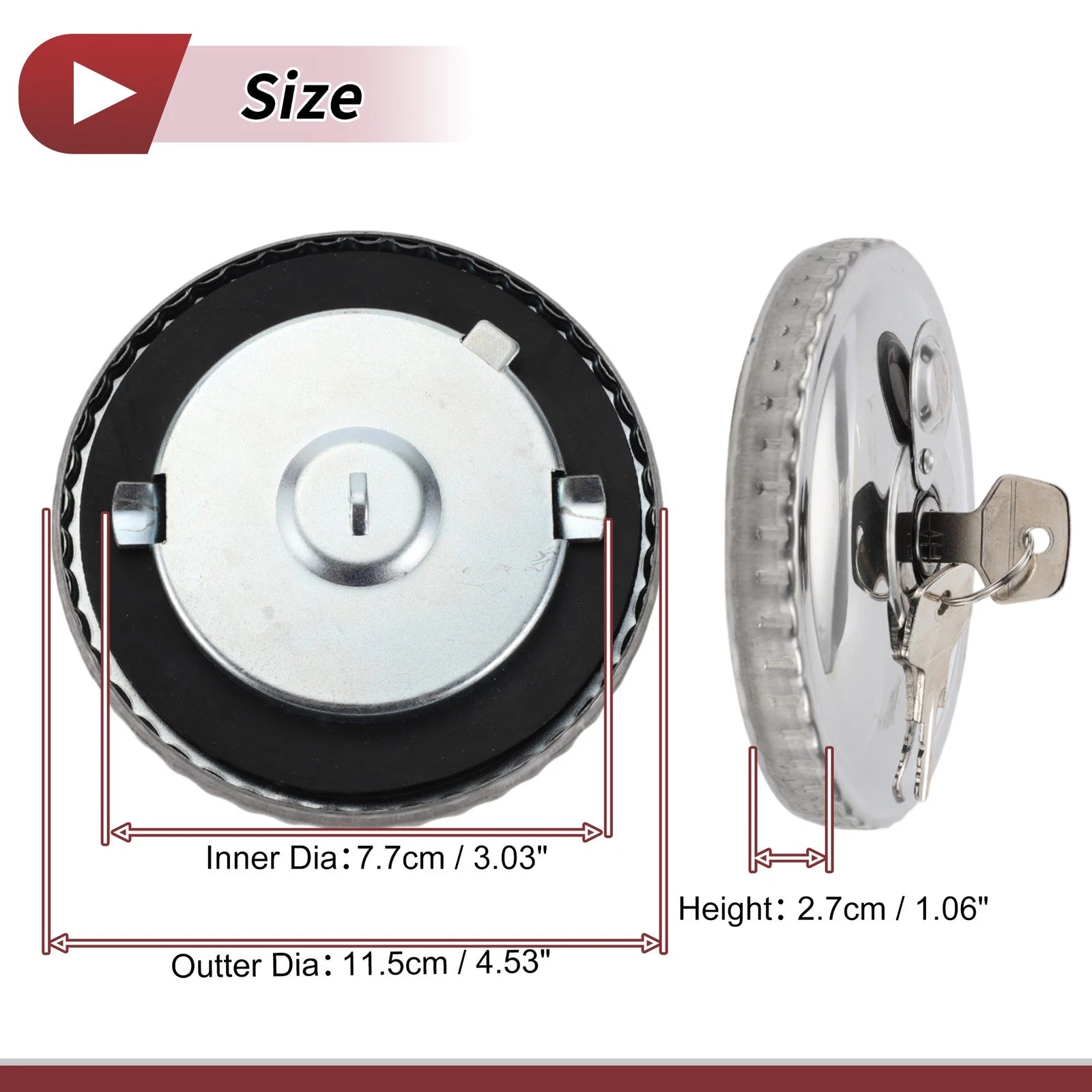 Locking Gas Cap No. 0004711230/3024710130 for Mercedes Benz 