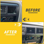 2X Front Air Vent Center Dash AC Grille Trim for Toyota Tacoma (1996–2002)