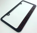 Matte Black Premium License Plate Frame with Glossy Letters for Camaro (2010–2015)