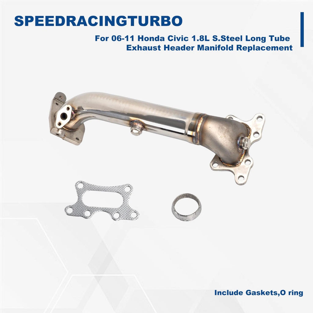 Stainless Steel Long Tube Exhaust Header for Honda Civic 2006–2011 1.8L
