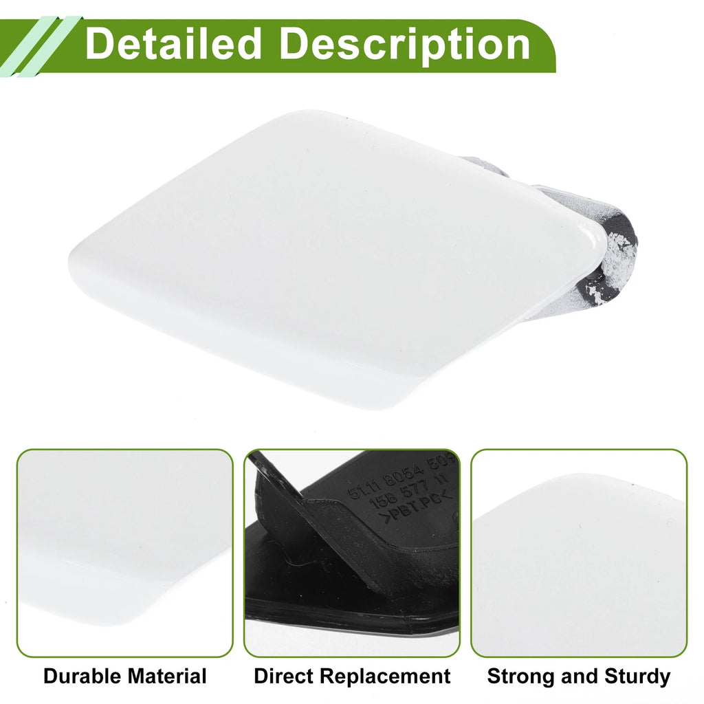 Front Left Washer Nozzle Cover Cap No. 51118060681 for BMW 428i (2014–2016) White