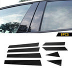 Set of 8 Black Pillar Post Trim Covers for Nissan Altima (2013–2018)