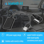 Wireless Bluetooth Music Interface AUX Cable Adapter for Audi Q7 A5 A6 A8