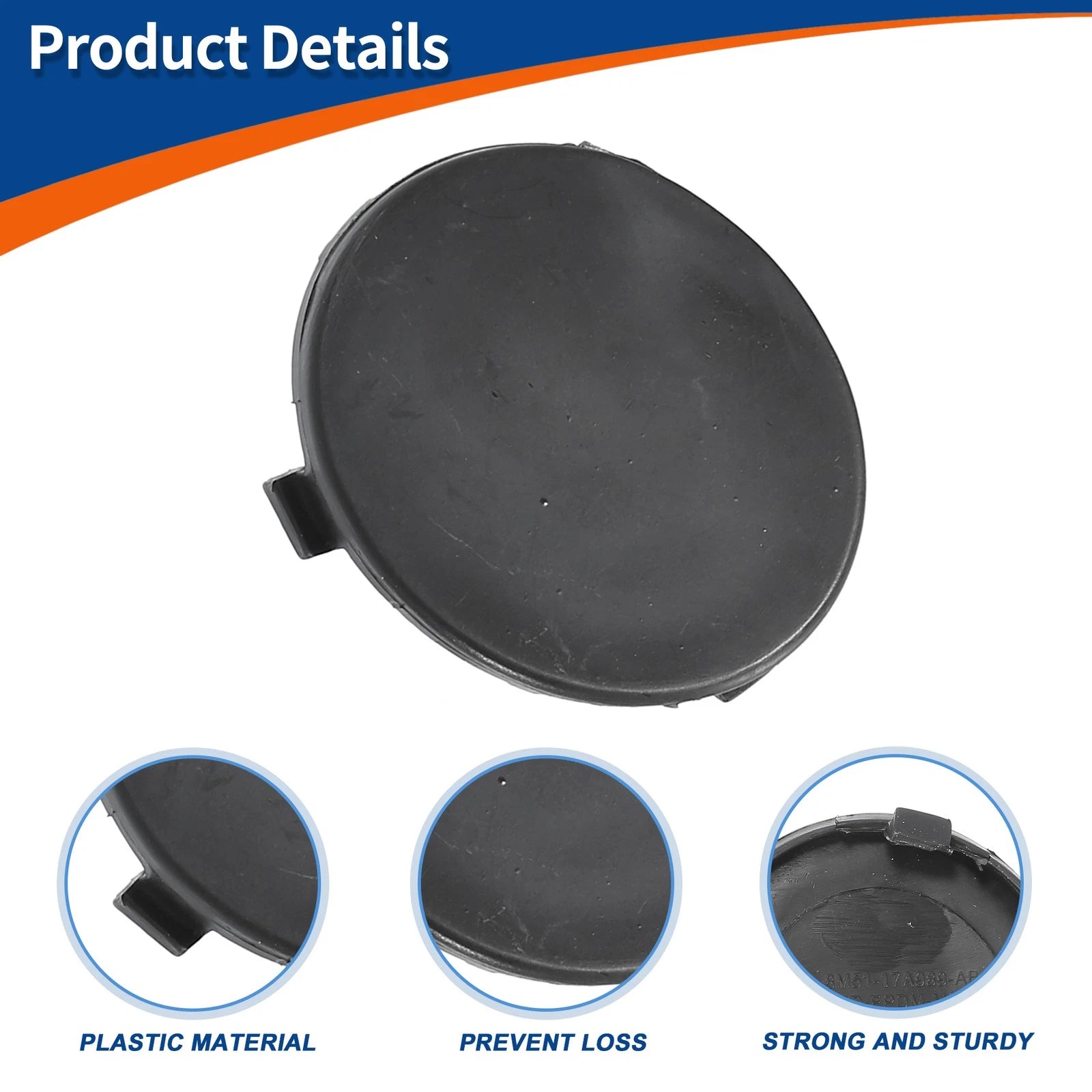 Tow Hook Cover for Ford Focus MK2 (2007–2011) No. 1521645 Unpainted
