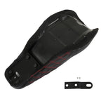 Step-Up Seat for Harley Touring Electra Glide Street (2008–2020) Red Lattice Stitch