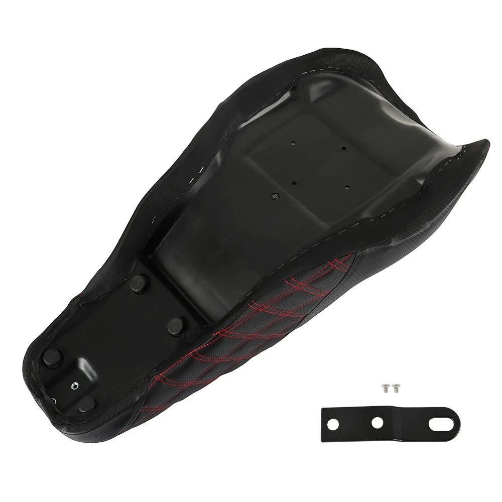 Step-Up Seat for Harley Touring Electra Glide Street (2008–2020) Red Lattice Stitch