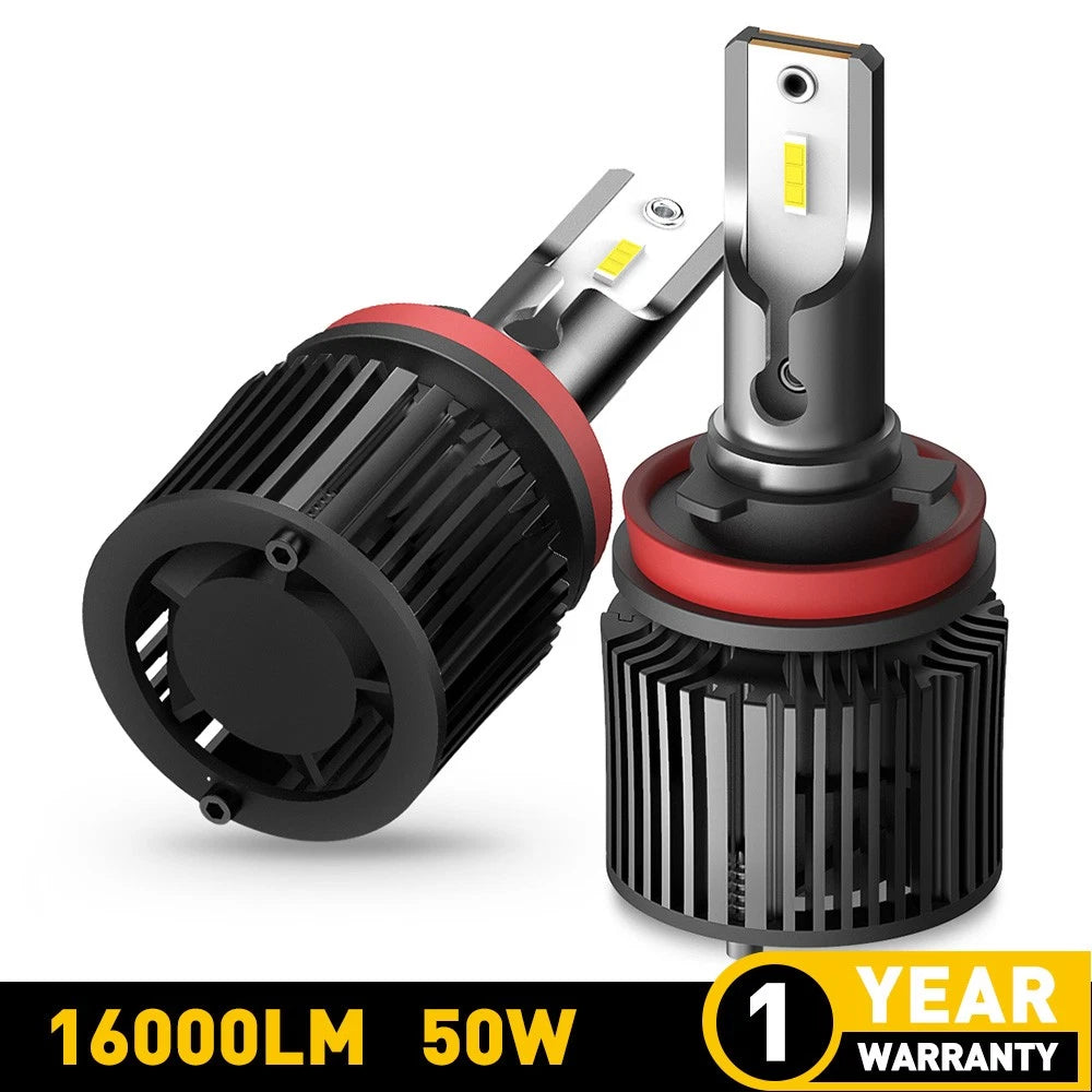 Set of 2 H11 LED Headlight Bulbs