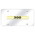 Gold Name on Chrome License Plate - Officially Licensed for Chrysler 300