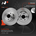 2X Front Disc Brake Rotors for Subaru Impreza (1998-2016)