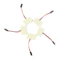 5x White LED 5050 15SMD Dome Lights for Car Interior (Universal)