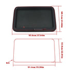 RV Exit Window for Trailer (36"Wx22"H) DOT Certified Emergency Push Out Glass