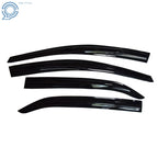Set of 4 Acrylic Wavy Window Visors for Toyota Corolla (2014–2019)