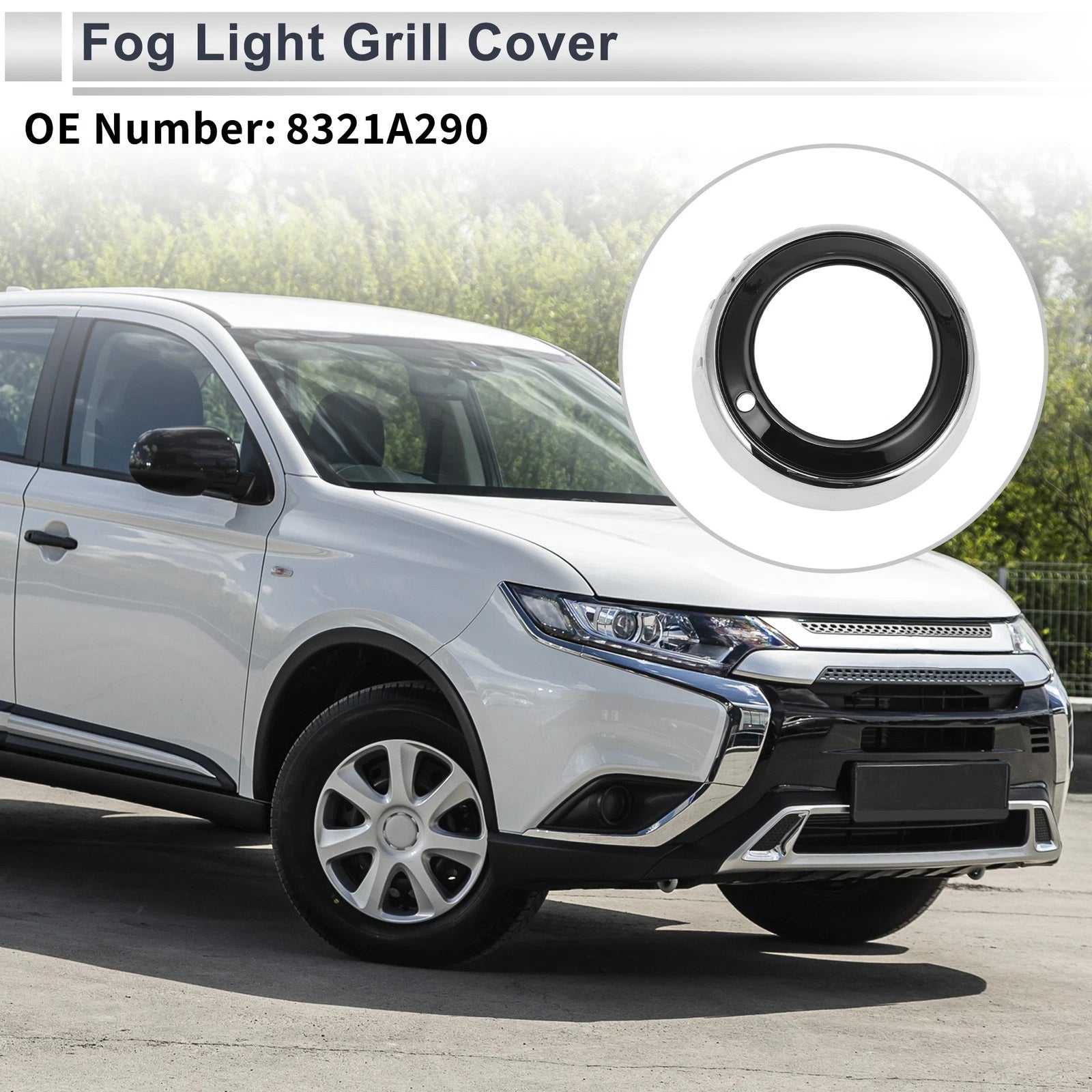 1 Pc Fog Light Grill for Mitsubishi Outlander (2010–2012) No. 8321A290