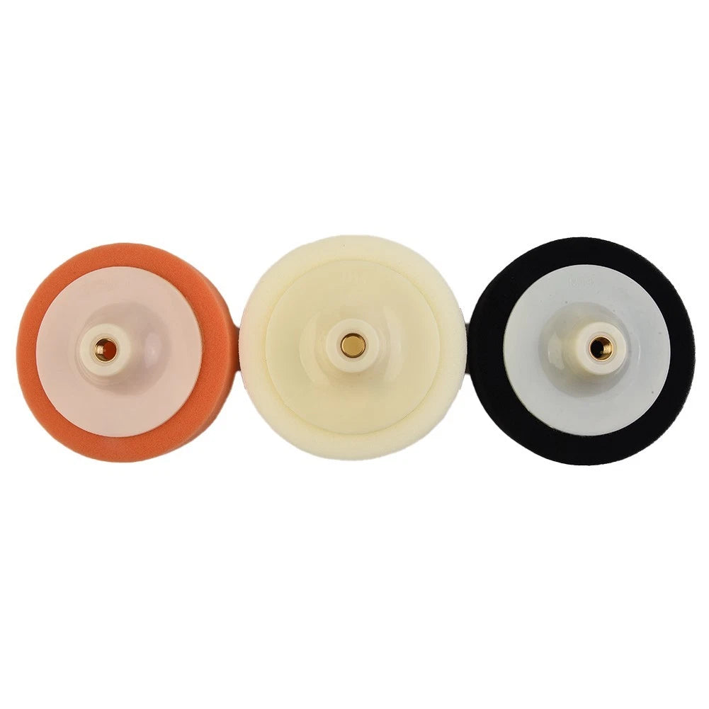 Set of 3 Polishing Sponge Waxing Buffing Pads for Car Polisher Tool