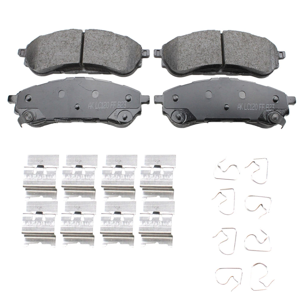 Set of 4 Akebono ProACT Rear Ceramic Brake Pads for Ford Ranger (2019–2023)