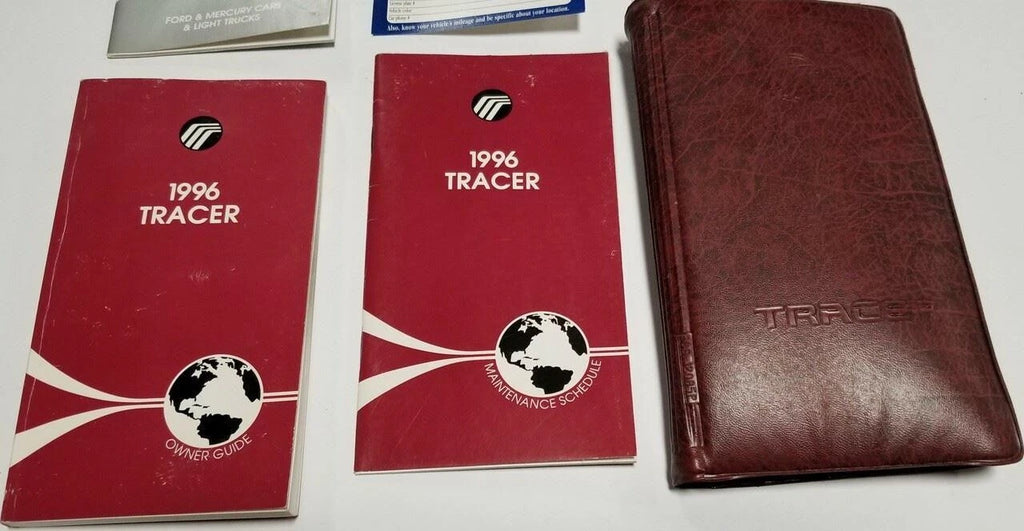 Owners Manual Collection with Case for Mercury Tracer (1996)