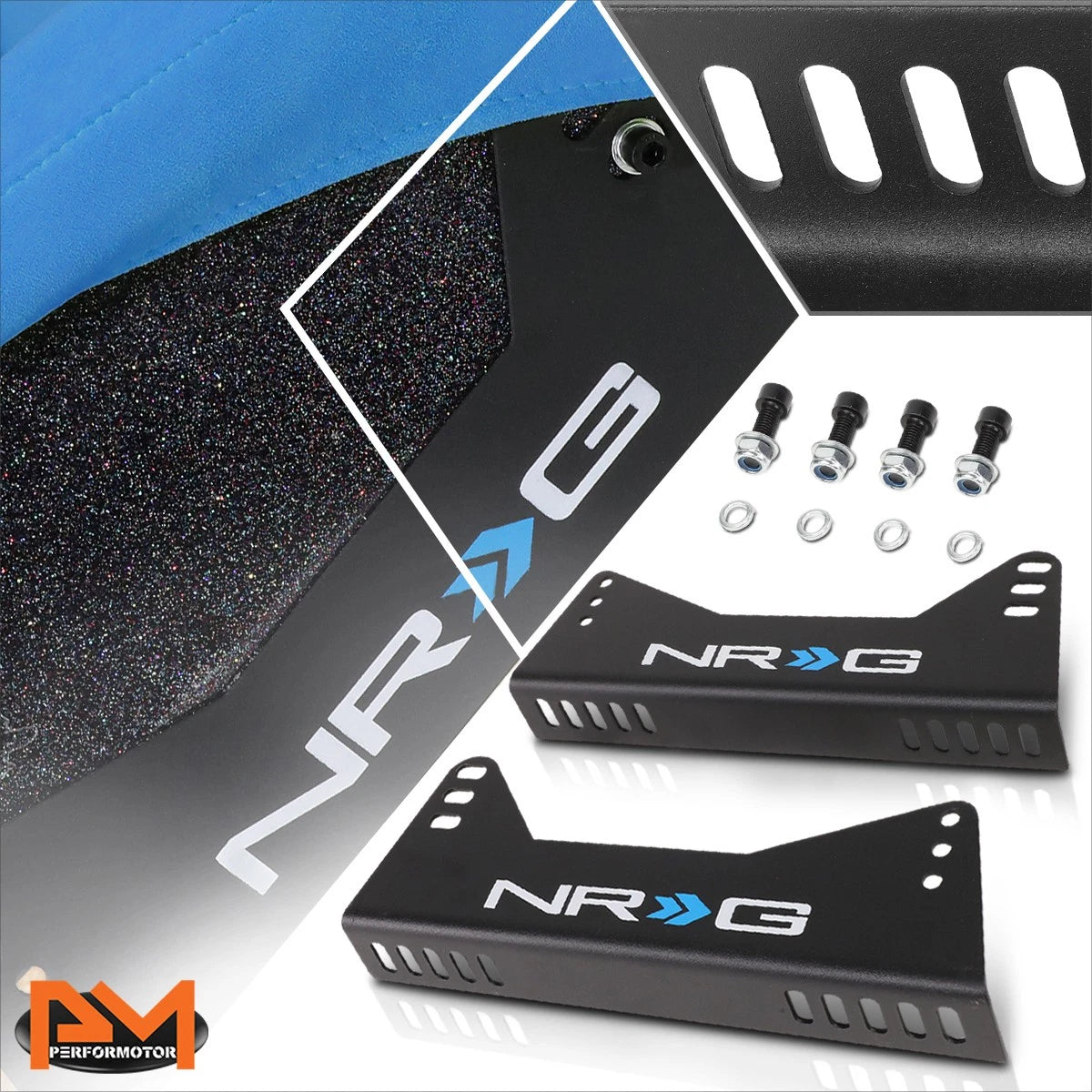 NRG Innovations RSC-100MB Racing Seat Side Mount Brackets for