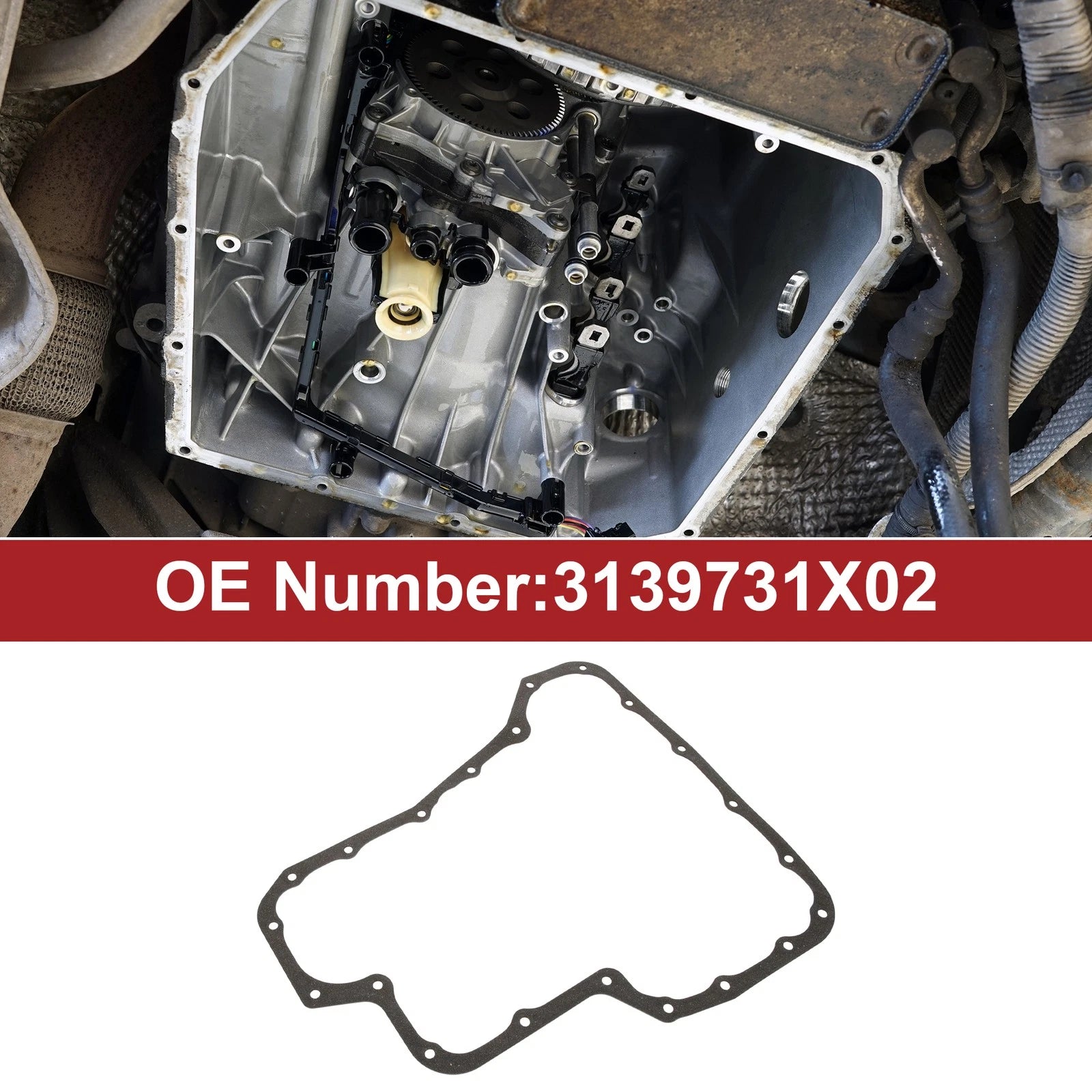 Oil Pan Gasket for Nissan Sentra (1991–2006), Versa (2009–2011) 3139731X02