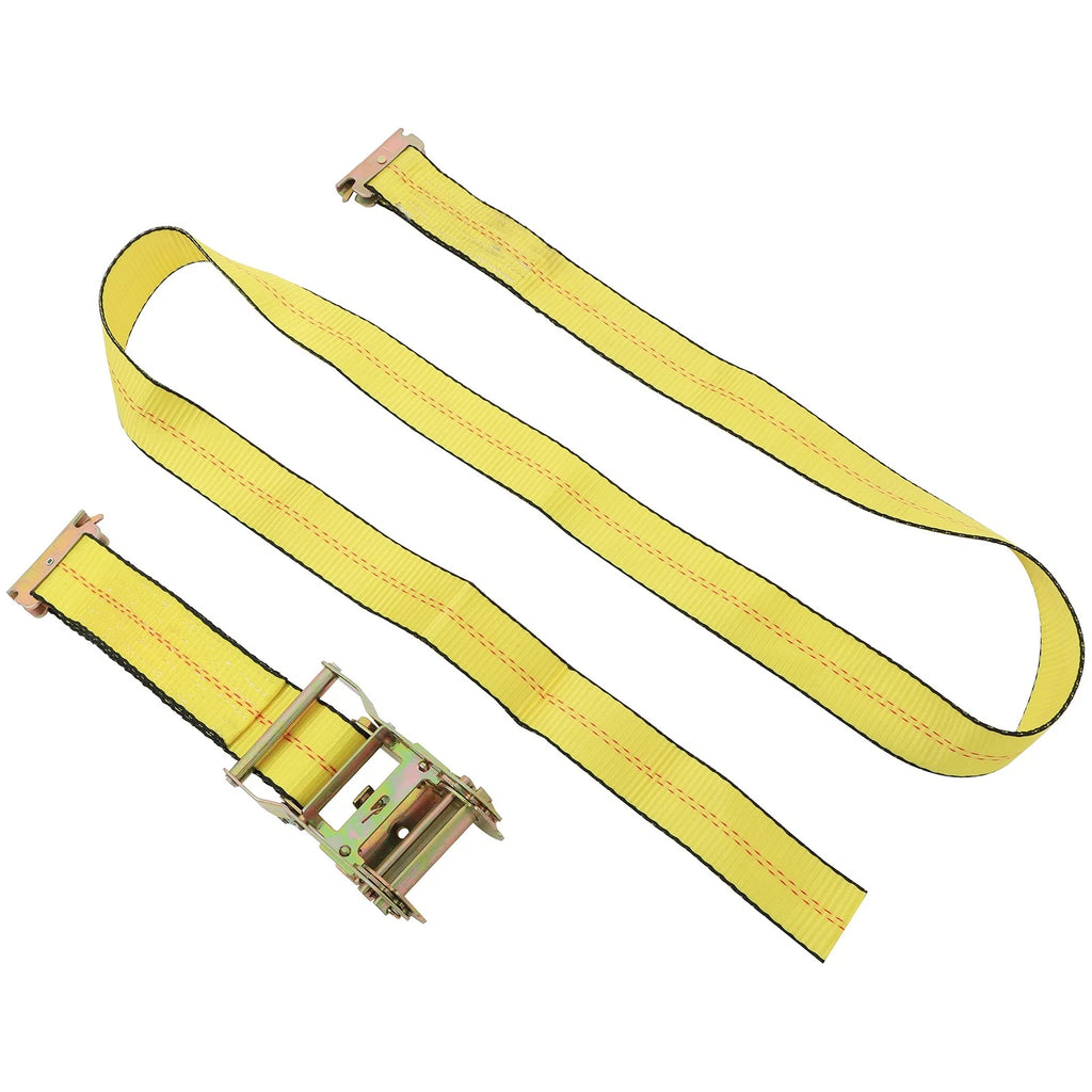 8pcs E Track Ratchet Tie Down Straps for Truck Cargo Hauler (4000LB)