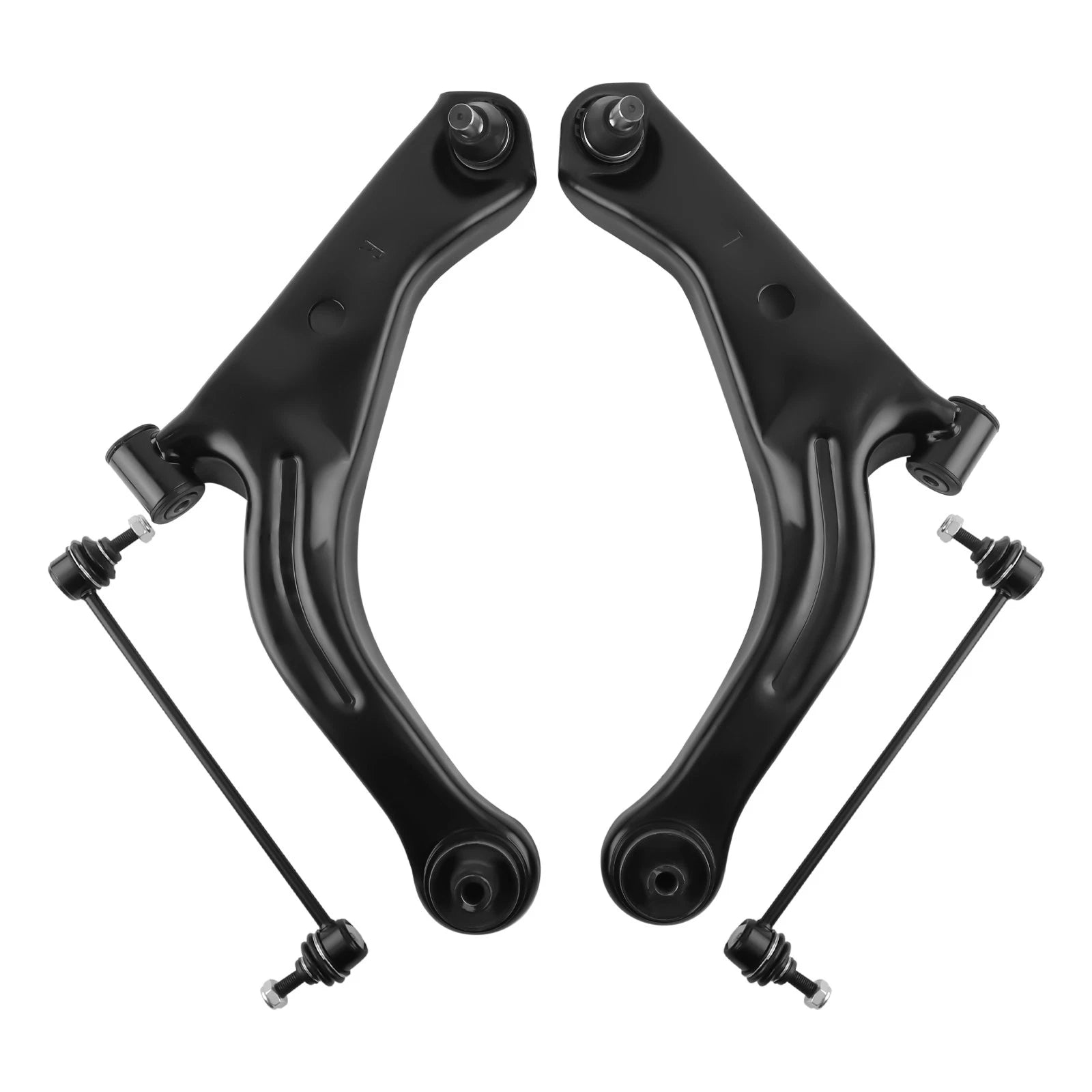 Set of 4 Front Lower Control Arms Sway Bar Links for Ford Escape (2005–2012)