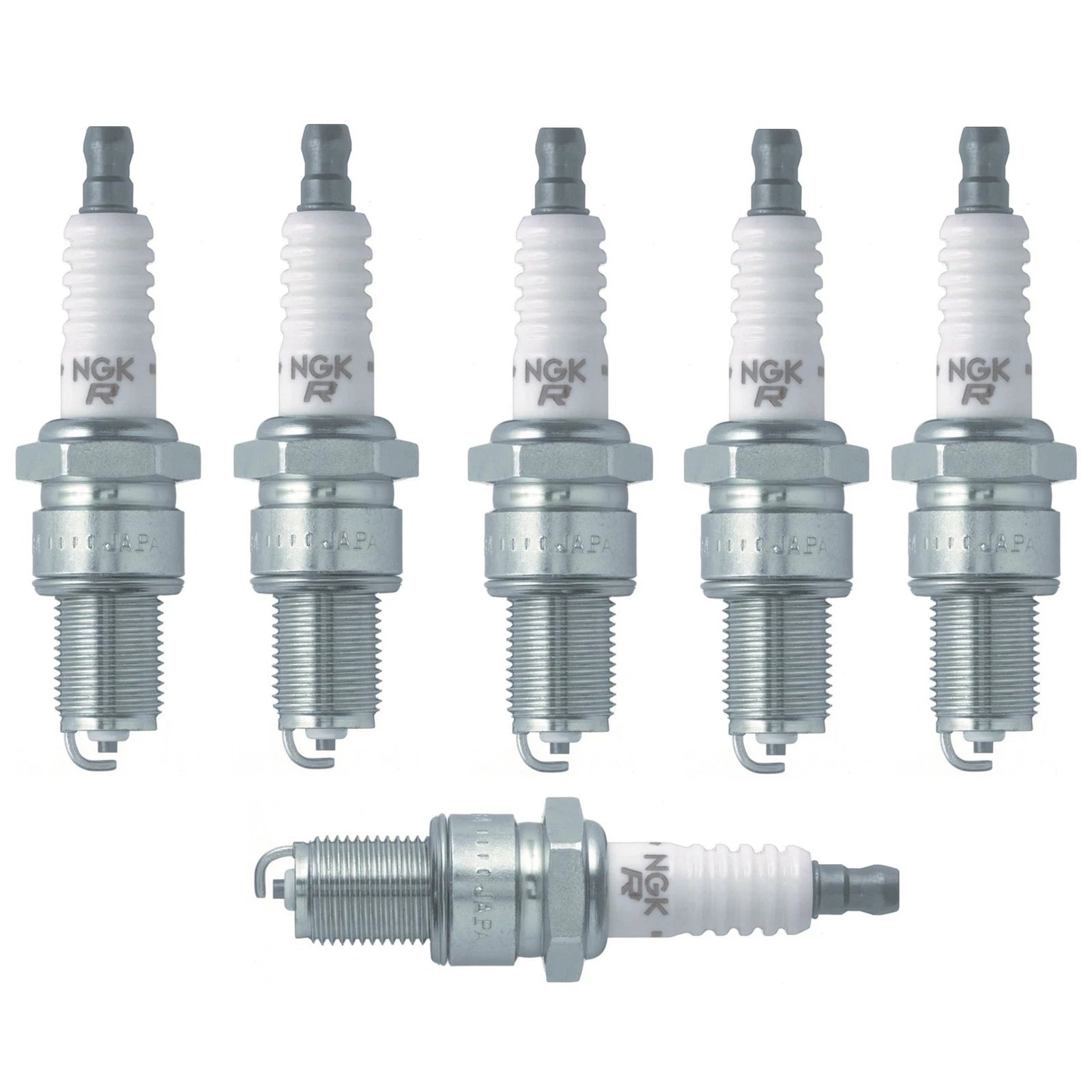 Set of 6 NGK Standard Nickel Spark Plugs for Toyota Nissan Mitsubishi Dodge