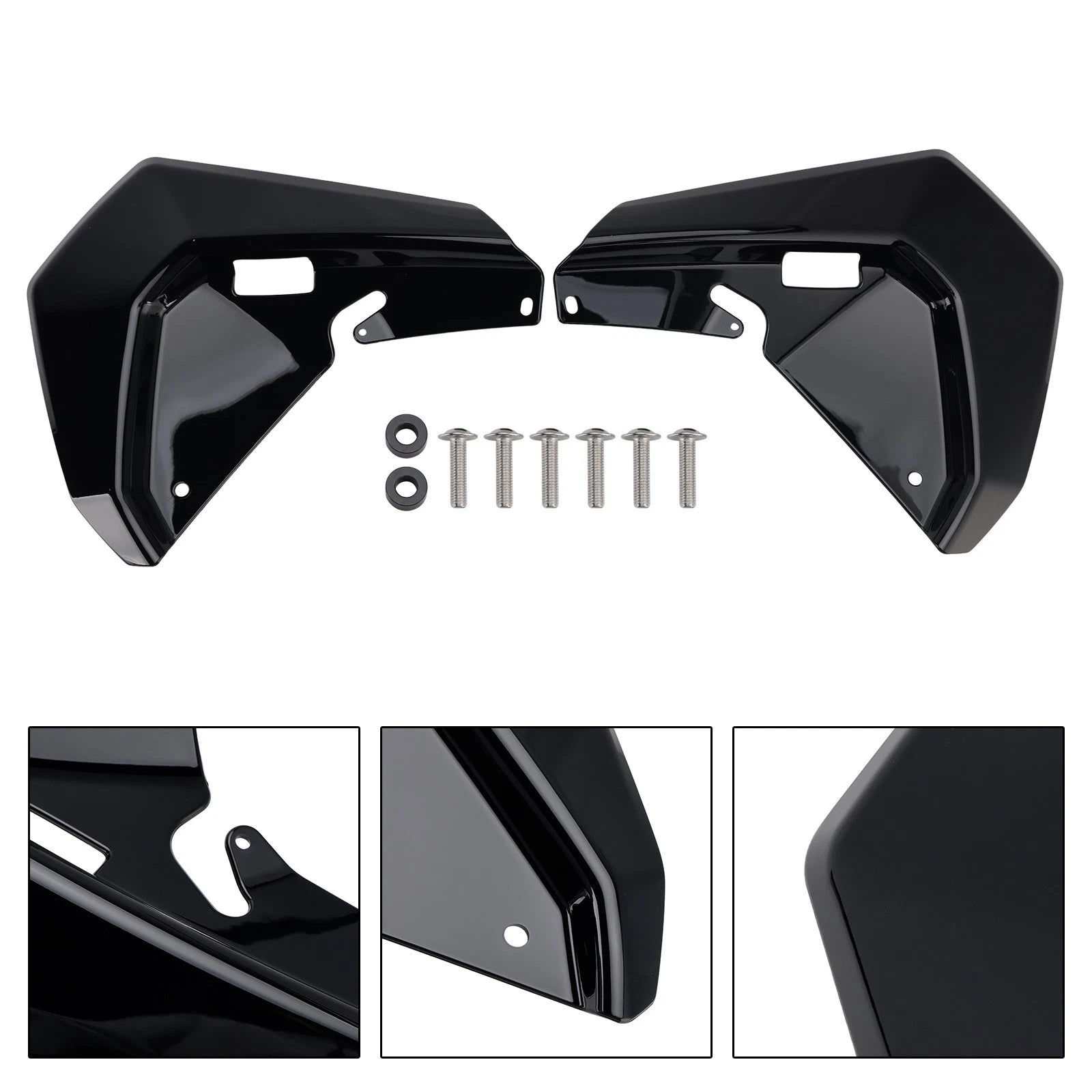 Windshield Plate Side Panels for BMW R1300GS (2024–2025) Black