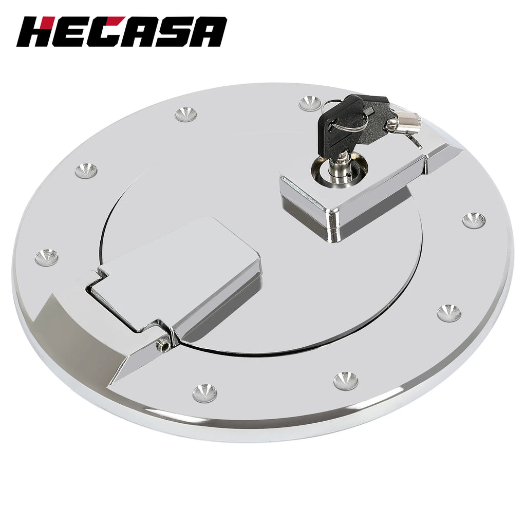 Locking Fuel Door Gas Tank Cap Cover for Hummer H2 (2003–2009) ALUMINUM