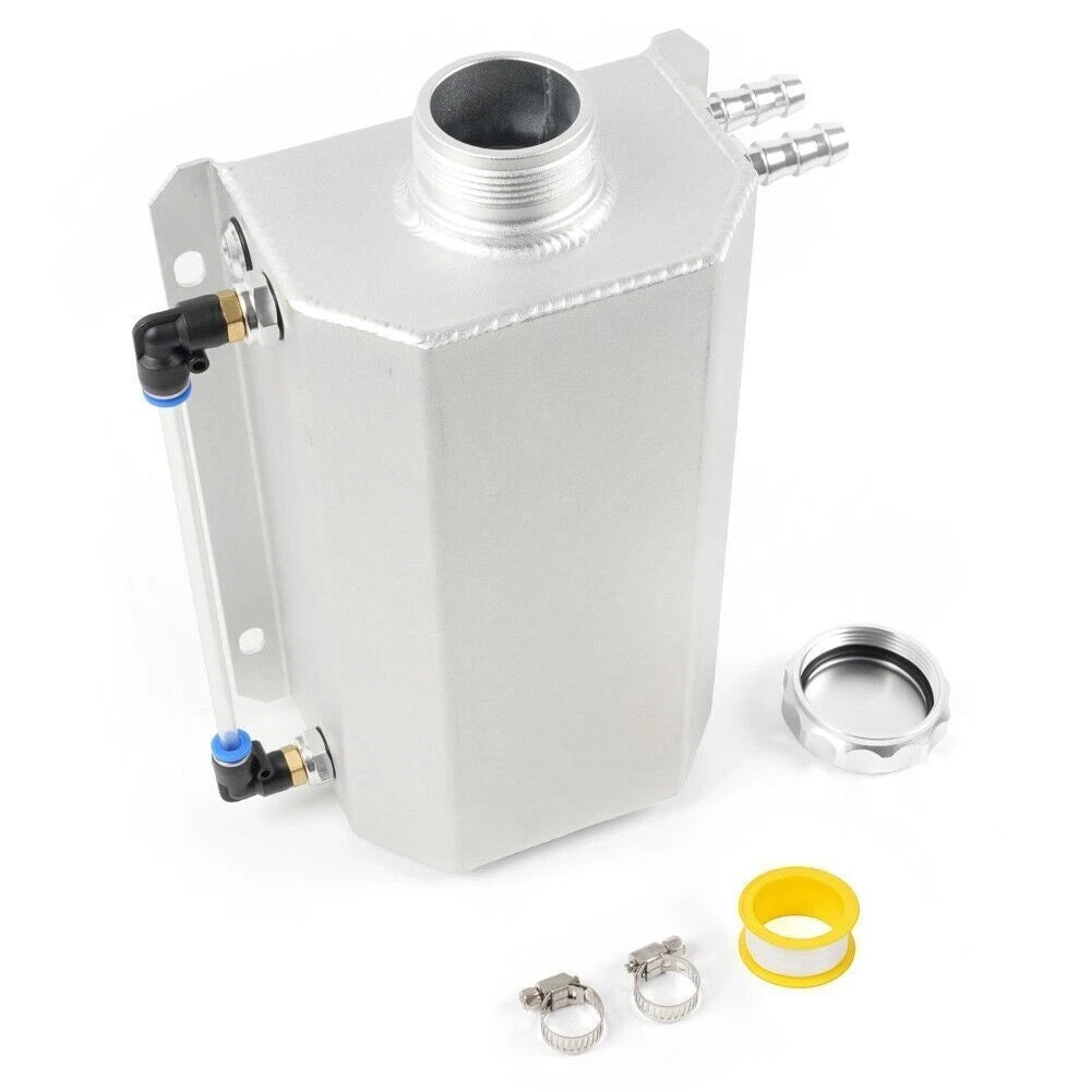 2L Aluminum Radiator Coolant Overflow Tank